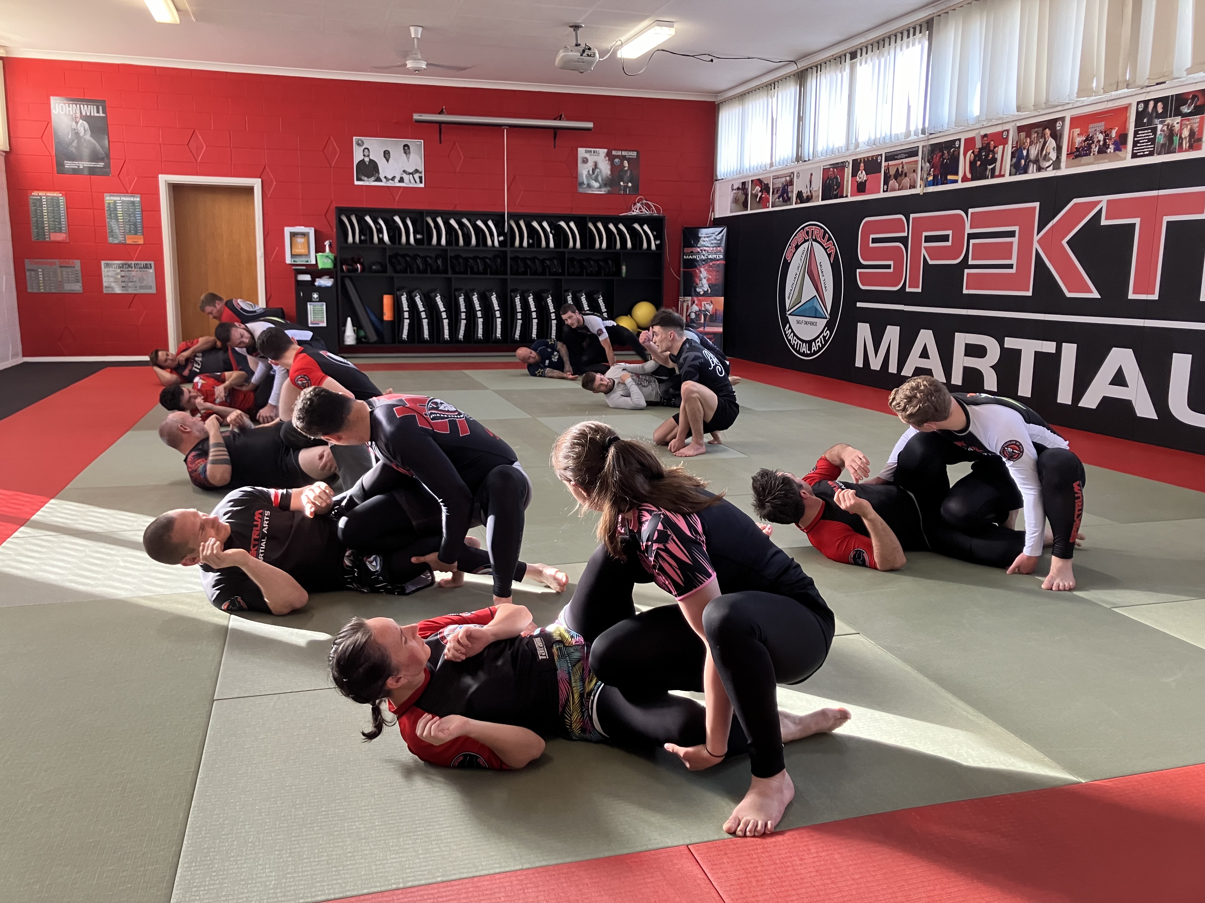Adults and teens training martial arts at Spektrum Martial Arts Port Lincoln