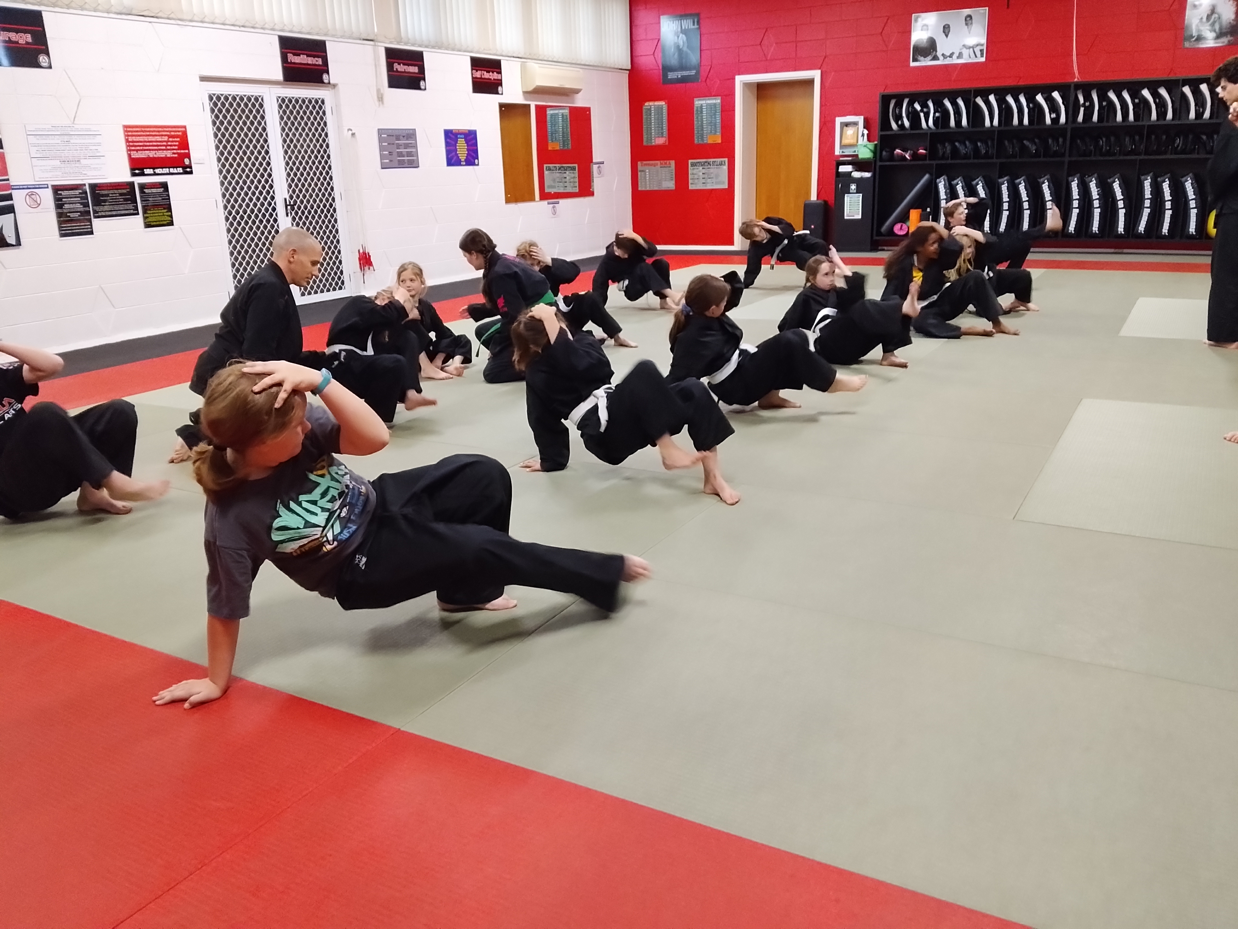Kids coaching at Spektrum Martial Arts Port Lincoln