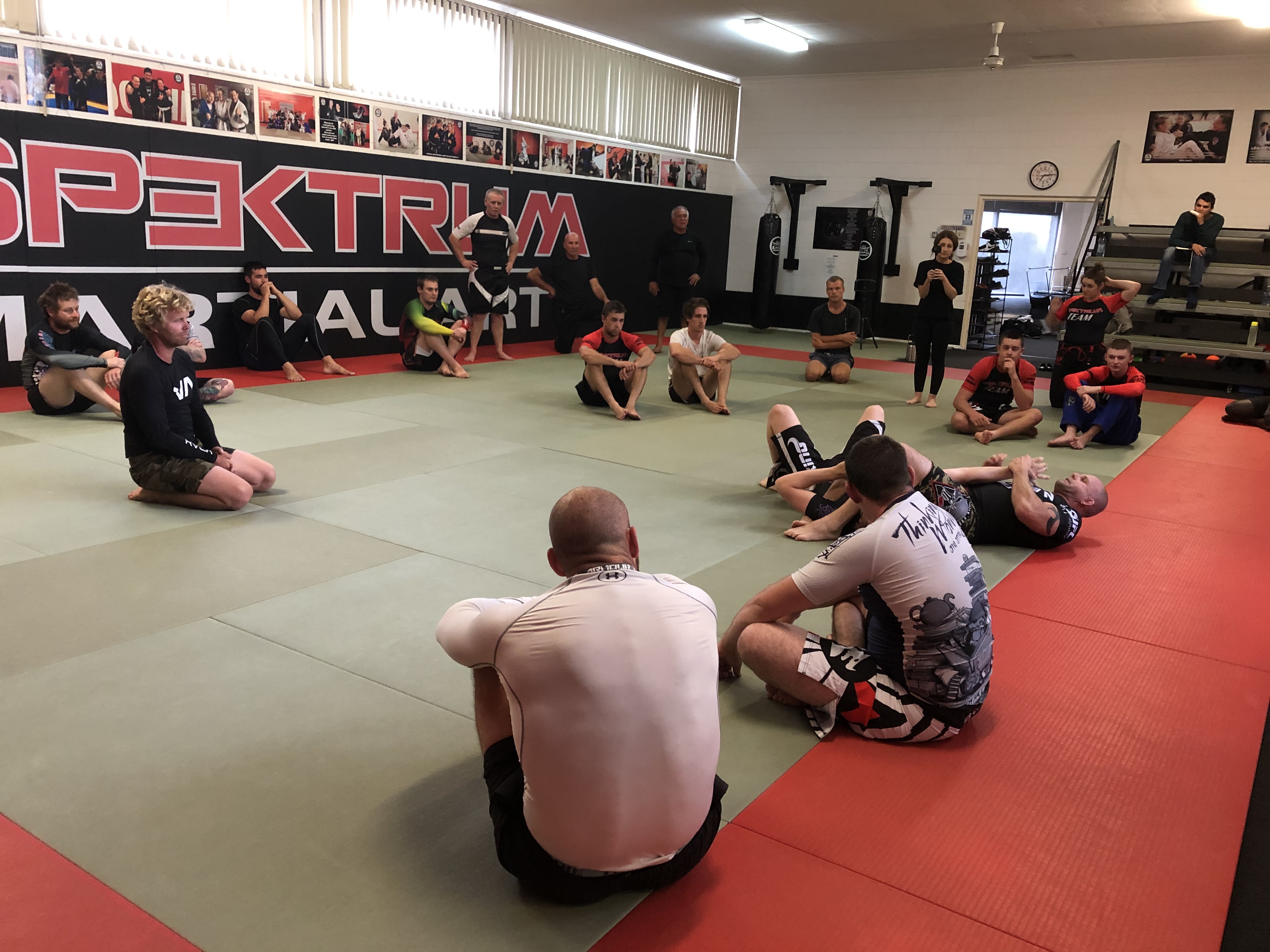BJJ training at Spektrum Martial Arts Port Lincoln