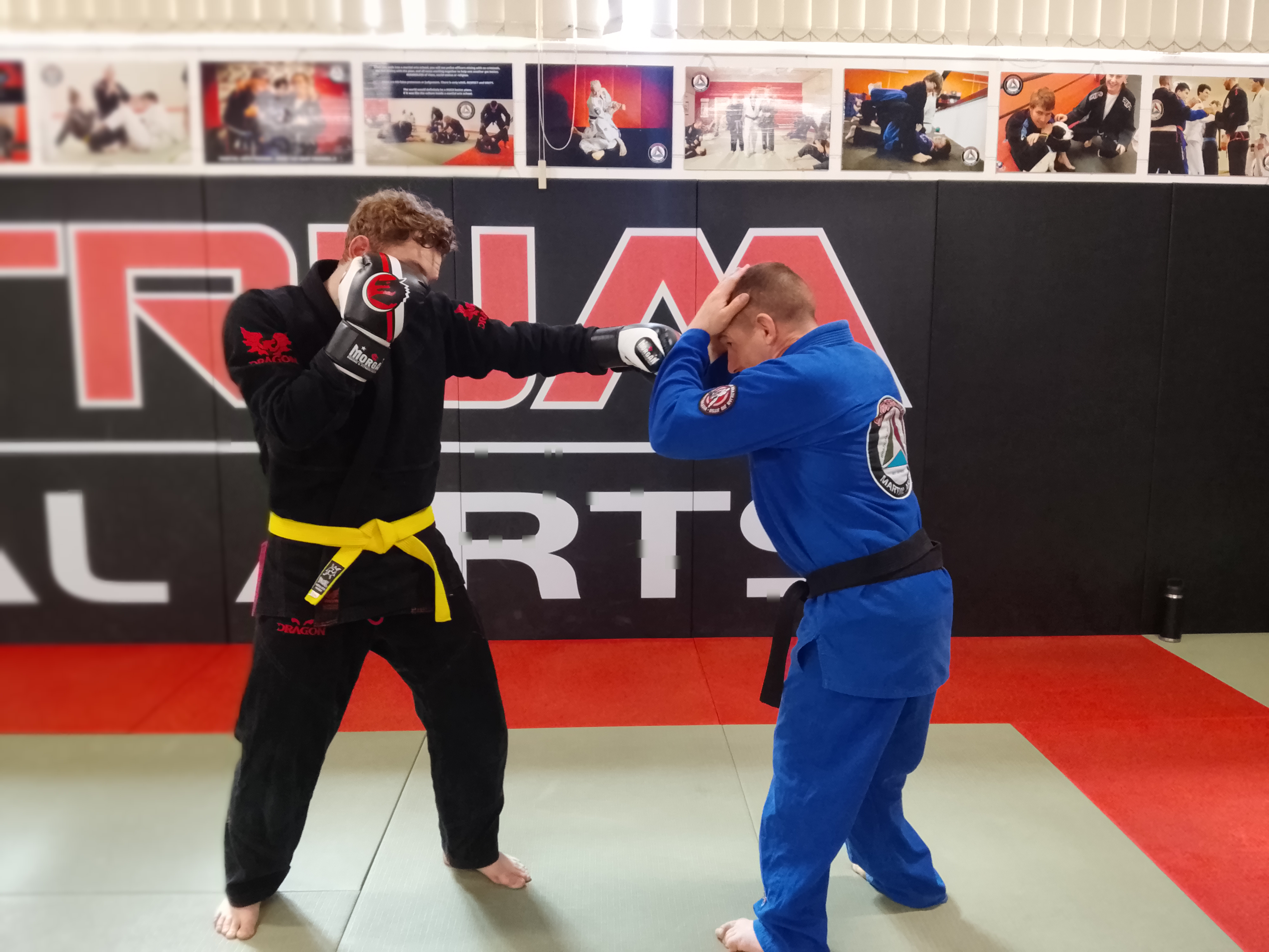 Shootfighting drills at Spektrum Martial Arts Port Lincoln