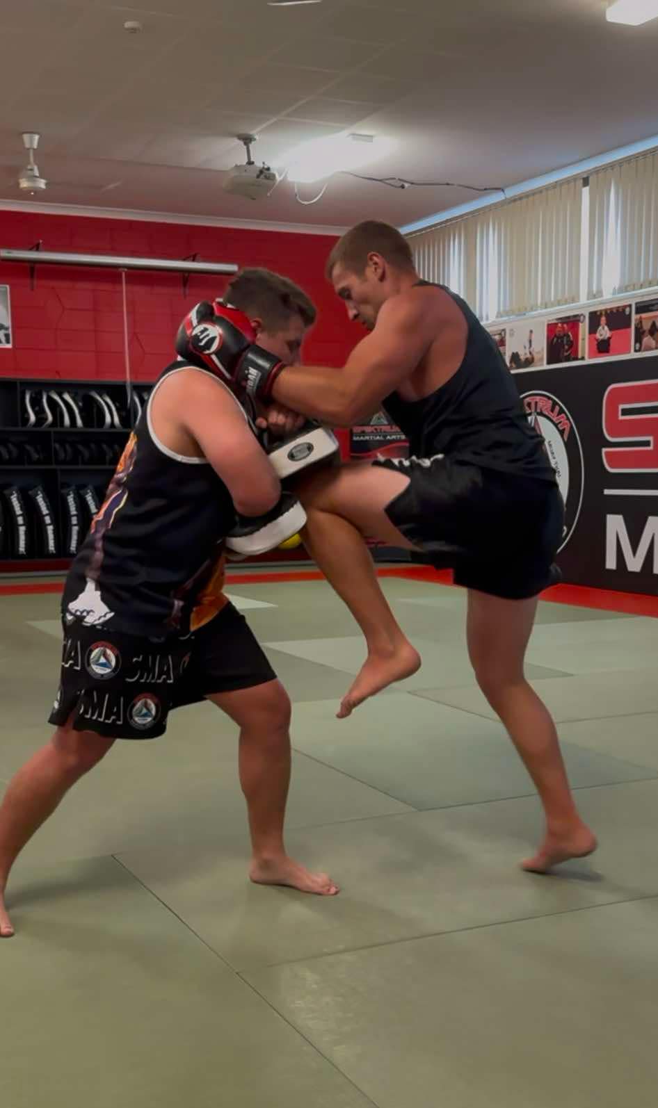 Muay Thai pads at Spektrum Martial Arts Port Lincoln