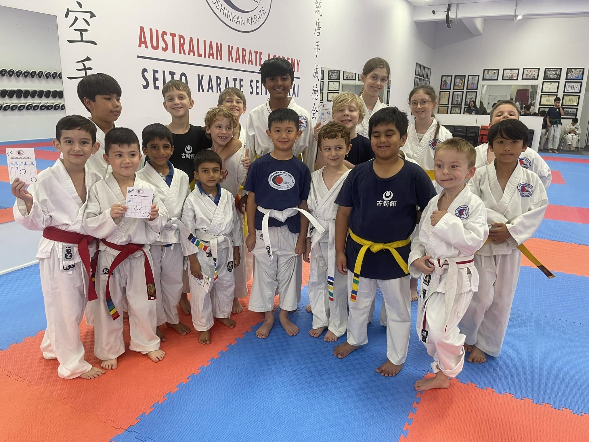 Kids Karate class at Australian Karate Academy
