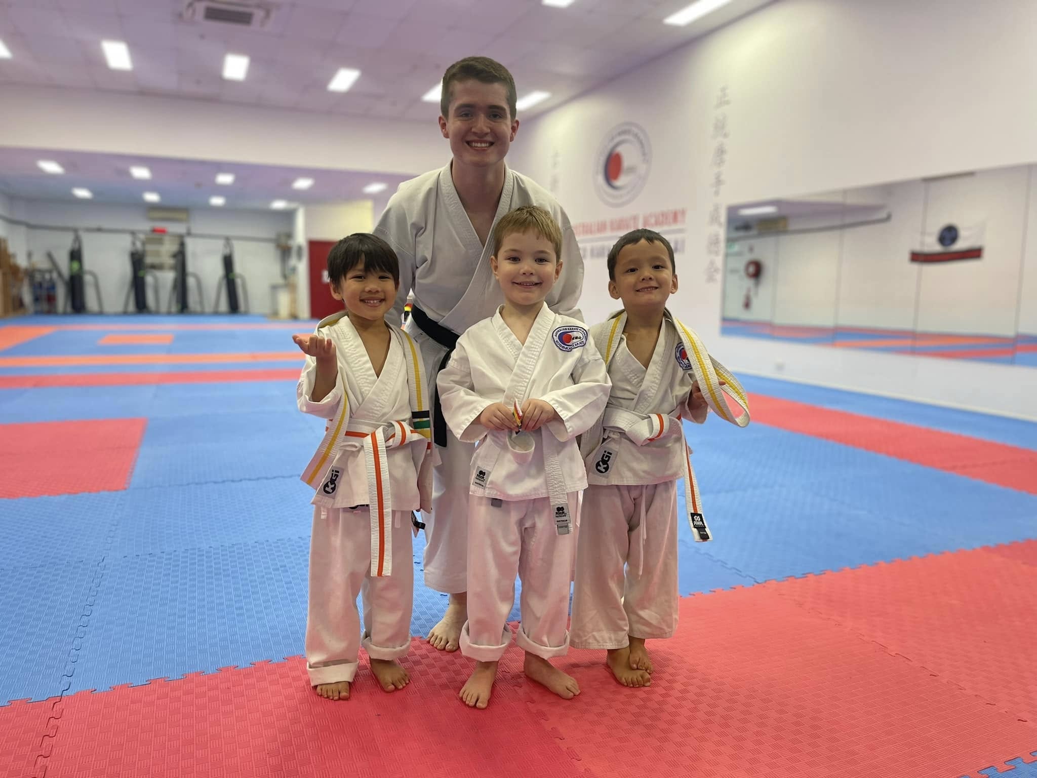 Little Ninjas Karate training at Australian Karate Academy