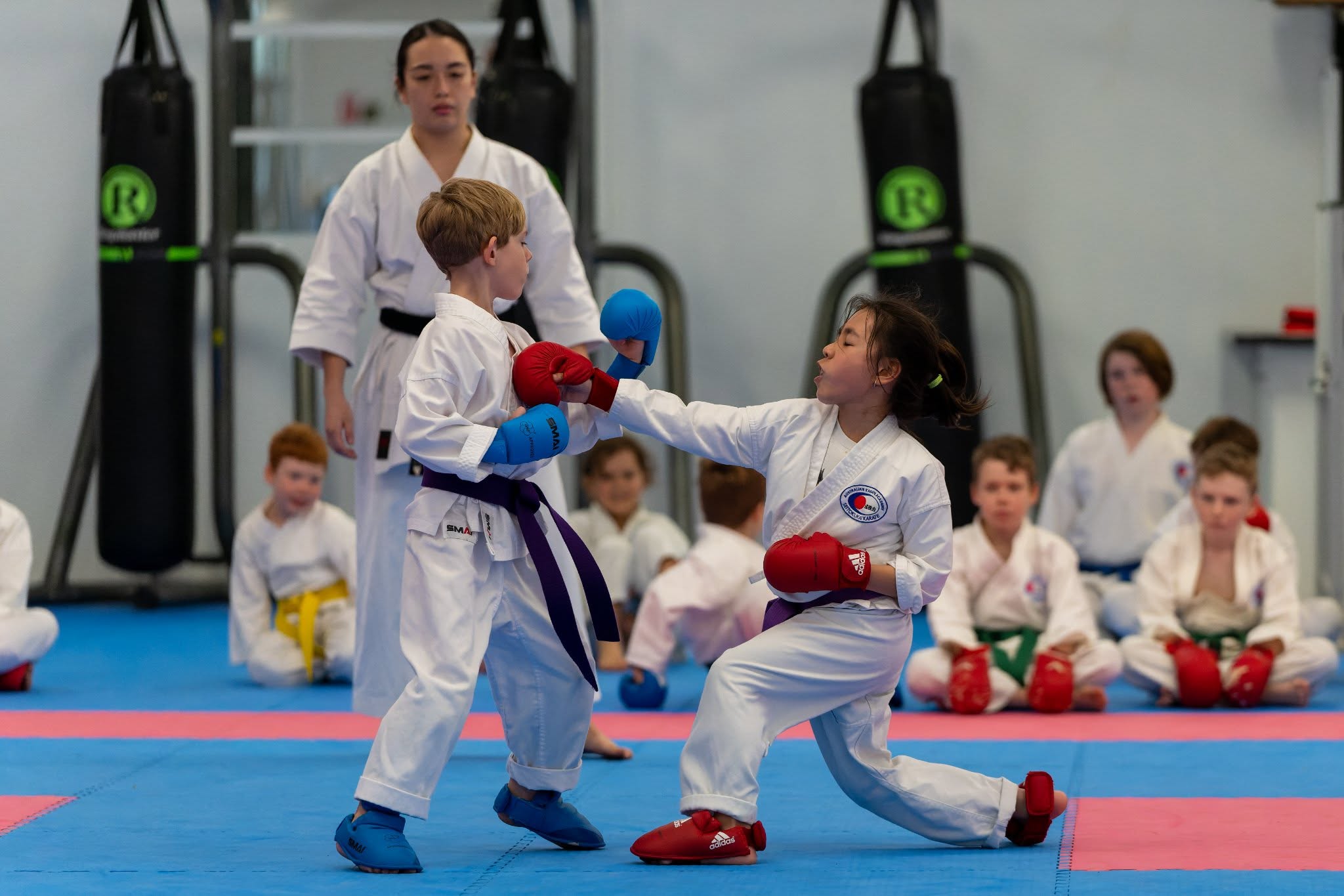 Kids Karate training at Mount Gravatt