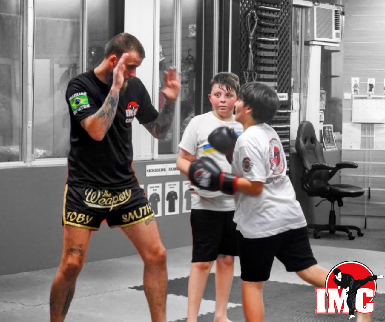 IMC Engadine kids kickboxing training