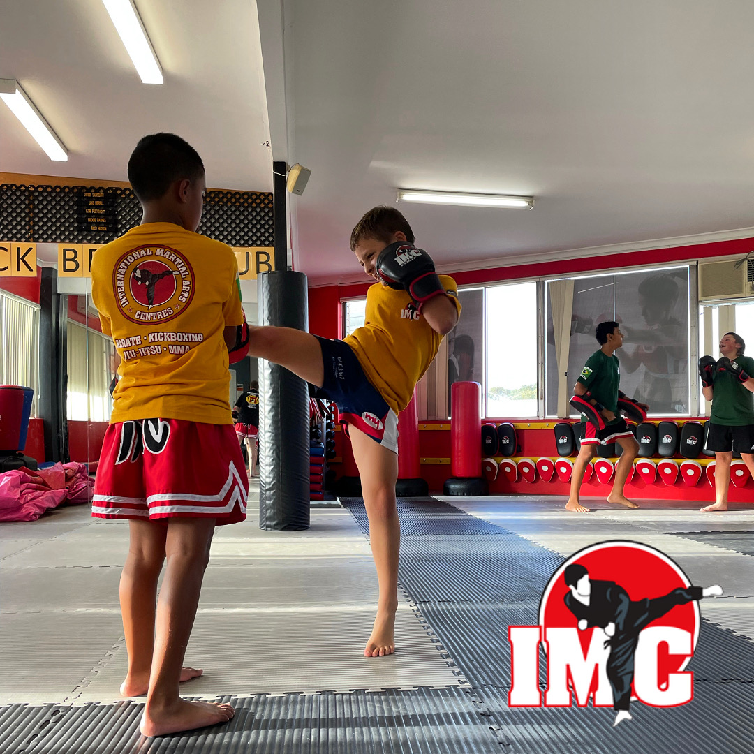 IMC Engadine kids kickboxing in action
